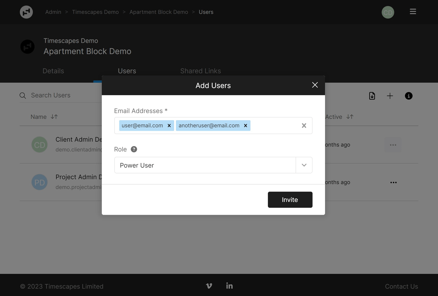 Adding Users as an administrator